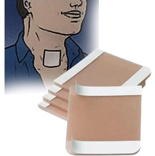 GNbow Protezione per Incisioni Trachea per Collo, Tracheostomia Collo Stoma della Protezione della Protezione, Forniture per Tracheostomia Scudo di Copertura Antipolvere, 30/120 Pezzi