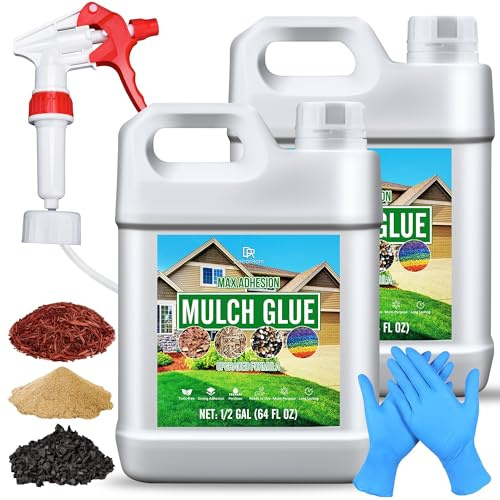 Colle Cailloux Extérieur - Liant pour Gravier 4L - Colle Concentrée Prête à l'Emploi - Pour Coller Gravier, Écorces, Pierres - Applicateur pour Allées de Jardin, Bordures, Aménagement Paysager