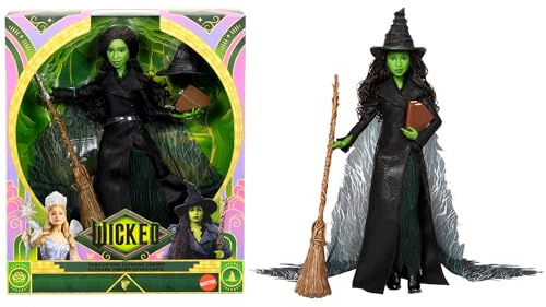 Mattel Wicked: Teil 2 von Universal Pictures Elphaba Deluxe-Modepuppe mit abnehmbarem Outfit und 4 Accessoires, vom Film inspiriert, JFM12, [Mehrfarbig]