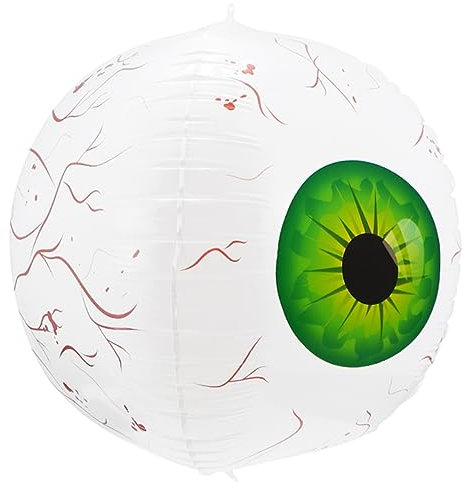 BESTonZON Ballon-Requisite Augapfelballons gruselige Themenballons Ballonpumpe halloween luftballons halloween ballons Halloween-Dekorationen Augapfel Ballons Aluminiumfolie Light Green