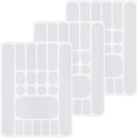 Pack of 3 Bicycle Frame Protection Carbon Stickers, Frame Protection Film, Bicycle Protective Film, Bicycle Frame, Bicycle Protection, Paint Damage, Frame Sticker for Bicycle, Mountain Bike, etc