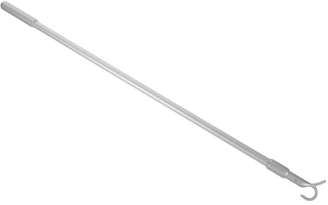 LOLIPPYY Varilla Telescópica Ajustable de Aluminio de 81 Cm para Cortinas y Persianas, Barra de Tracción para Abrir y Cerrar Ventanas, Gancho para Persianas Abatibles, Accesorio