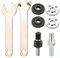 LYTIVAGEN Winkelschleifer Verbindungsstange Winkelschleifer Pleuel Set 6mm/10mm Dorn Adapter Winkelschleifer Flansch Bohrer Umwandlung Werkzeug Winkelschleifer Ersatzteile Set mit Schraubenschlüssel