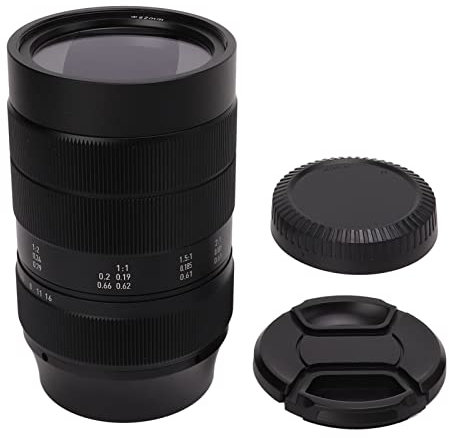 60 Mm F2.8 Makroobjektiv, APS C Makroobjektiv med Manuell Fokusering 2X Förstoring Aluminiumslegering Halvramskameraobjektiv, för Fuji FX-monterade Kameror, för X-PRO1, X-PRO2 X-E1, X-E2, X-E3, X- H1