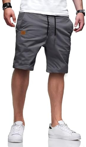 Tansozer Herrshorts sommar lediga shorts med fickor