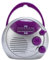 Shower Radio, Water Proof Portable Mini AM FM Radio, Battery Powered Hanging Bathroom Radio for Home, Hot Tub, Kitchen, Outdoor