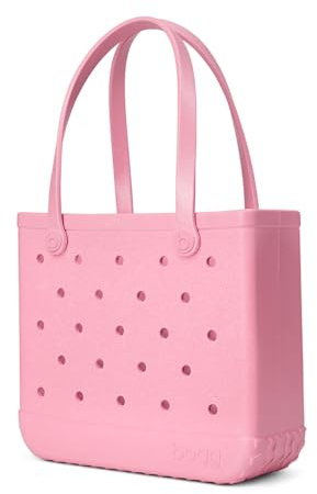 BOGG BAG Medium Tote â 15â x 12.5â x 5â â Durable, Washable, Tip-proof â Beach, Pool, Boat, Work, Sports (Bubblegum Shimmer)