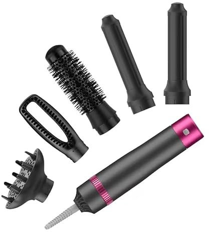 Bwaliffury Spazzola Asciugacapelli Multifunzione,Spazzola ad Aria Calda 1000W, Asciugacapelli Air Styler,3 Temperature,Spazzola Modellante Ad Aria Per Capelli Ricci, Volumizzante, Lisciante, Asciugare