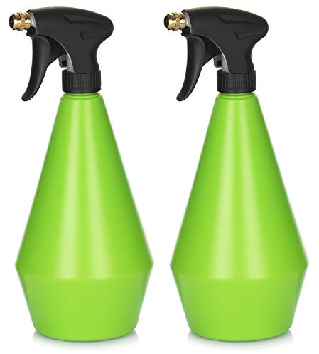 com-four® Spruzzatore di fiori 2x - Flacone spray a 360 gradi con filetto 28/400 per impianti di irrigazione - Flacone spray per acqua nebulizzata per atomizzazione (02 pezzi - spruzzatore di fiori)