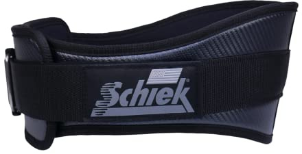 Schiek Sports 3004 Carbon Fiber Lifting Belt - Power Lifting Gym Belts for Lower Back Support