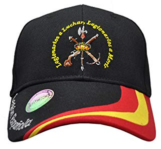 Tacro Gorra Legión Española Los Novios de la Muerte Ejército de Tierra Adulto Unisex Ajustable Negra