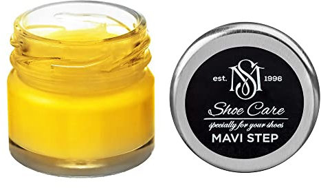 MAVI STEP Creme de Beaute Wax-Based Leather Shoe Cream - 107 Bright Yellow