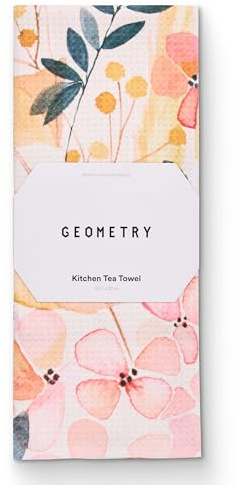 GEOMETRY Kitchen Tea Towels - Quick Dry Microfiber Dish Towels for Kitchen Sleepy Fields, 18 x 30 1 Pack