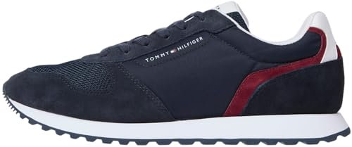 Tommy Hilfiger Herren Runner Sneaker New Eva Summer Nylon Pop aus Wildleder, Blau (Desert Sky), 46