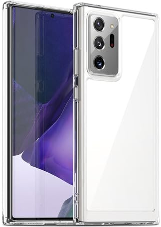 Liisooka Transparentt Skal för Samsung Galaxy Note 20 Ultra 5G, Militärgrads Fallskydd, Gulförhindrande Skyddshölje med Hård PC-baksida, Ultratunt Chocksäkert Skal Mot Repor