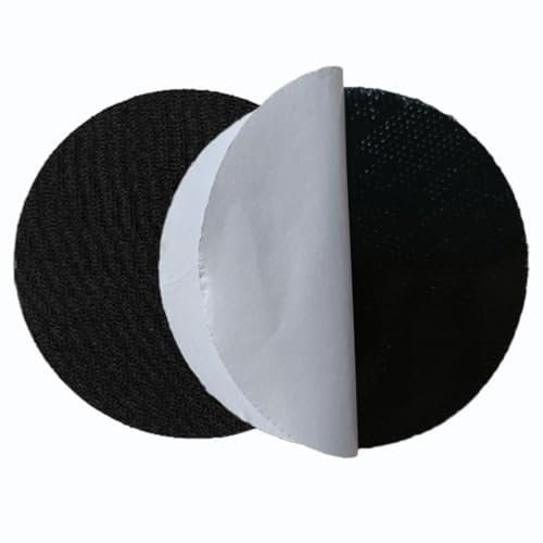 HOTCKB 2 Pezzi Disco Autoadesivo 125mm Platorello Velcrato 5 Pollici Platorelli con Autoadesivi Retro Adesivo