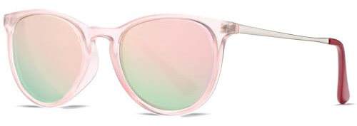 Beipegin Lunette de Soleil Enfant Filles,Protection UV400 Polarisées Cadre en Métal Lunettes de Soleil pour pour 3-12 ans