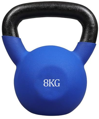 Kettlebell 6kg Neoprene Coated Blue and Black Modern Fitness