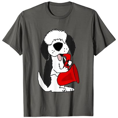 Smilemoretees Funny Old English Sheepdog Saxophone T-shirt