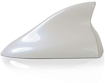 Ramble- Antenne Hai Autoradio Car Aerials Cover Haifischflosse Antenne for Auto Für Opel Antara,Meriva,Mokka, Karl Rocks,Zafira,Corsa,Astra K (Stärken Stil, Perle Weiß)