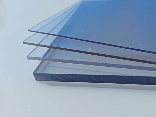 Feuille Plastique en PET-g clair, Grand Choix de Différentes Tailles et Épaisseurs (0,5-4 mm) de Qualité Supérieure d'alt-intech® (klar 2 mm, 1000 x 600)