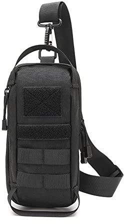 ACEXIER Tactical Sling Shoulder Bag Military Chest Bag Belt Waist Pack Multifonctionnel Fanny Pack pour la Chasse en Plein air Port Quotidien Tool Pouch