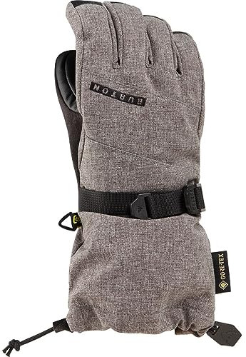 Burton Gore-TEX - Guantes impermeables de snowboard y esquí para niños (gris jaspeado, pequeño)