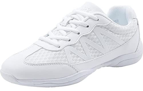 Scarpe da cheerleading bianche ragazze cheer scarpe da donna scarpe da ballo yoga fitness ginnastica allenamento scarpe, bianco, 43 EU