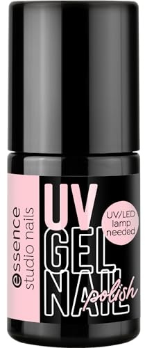 essence studio nails UV GEL NAIL polish, Nr. 102, Nude, langanhaltend, farbintensiv, vegan, ohne Mikroplastikpartikel, ohne Parfüm, ohne Parabene, 1er Pack (5ml)