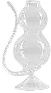 2-pack Vampyrvinglas, Kreativa Roliga Cocktailglas med Inbyggt Rörhalm, Nya Champagnekristallglas, Klara Glaskoppar för Iskaffe Juice Dryck Mjölk (Kort stil)