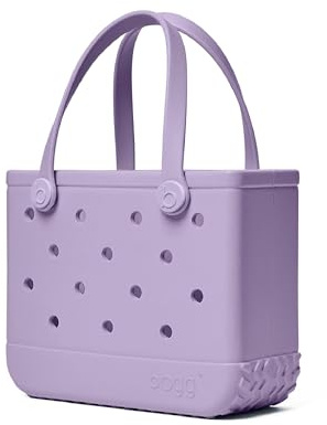 BOGG BAG Bitty Small Tote – 11” x 8.5” x 4.5” – Durable, Washable, Tip-proof – Beach, Pool, Boat, Work, Sports (I Lilac You a Lot)