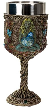 Pacific Giftware Forest Gaia Verre à vin – Calice mystique médiéval pour salle à manger gothique élégant