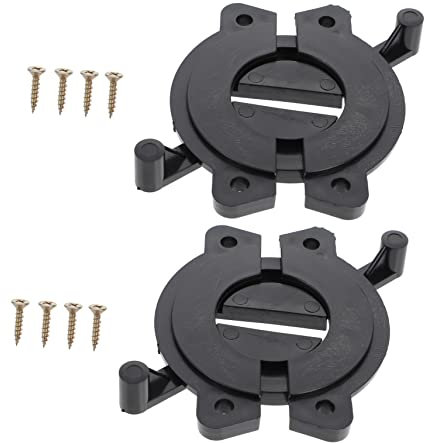 Didiseaon 2 Piezas enlace de tablón sujetador de sujeción de conexión de muebles superficie de la mesa sujetador de abrazadera para unión de muebles soporte de reparación de mesa el plastico