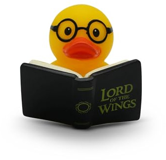 GOOFBALLS Funny Rubber Duck – Hilarious Decorative Duck for Bathroom, Desk, or Gag Gift – Quirky Collectible with Sarcastic Quote – Great Gift for Adults, Coworkers, or Friends-Lord of The Wings
