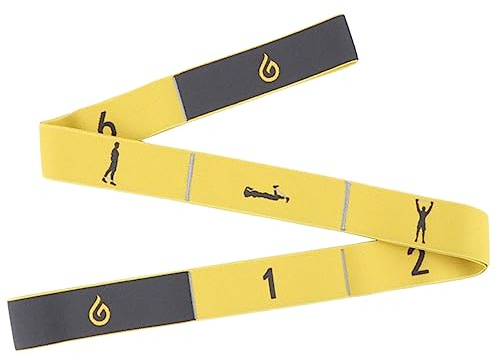 Cintura da yoga in nylon, 8 loop, per pilates, fitness, resistenza agli esercizi