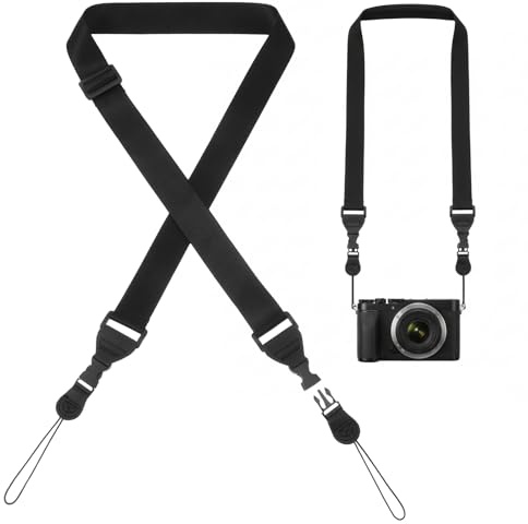 HJZHII Kamerarem, kamera bärrem kikare kamera band nylon snodd justerbara axelband camera Strap tunna shorts för laptop surfplattefodral kameraväskor kameror kikare axelväskor