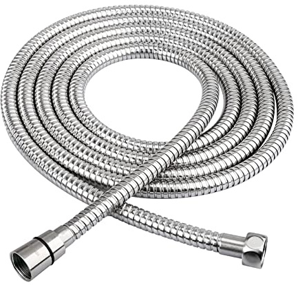 HOMEIDEAS 118 inches Shower Hose, 10 feet Extra Long 304 Stainless Steel Handheld Shower Head Hose Replacement, Flexible Hose Extension