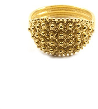 Bague sarde en argent nid d'abeille 4 fils.