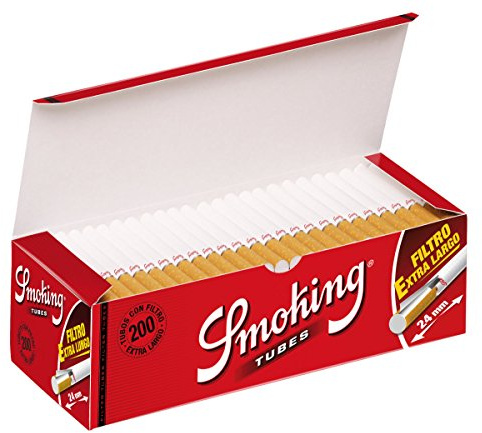 Smoking Filterhülsen 200er Box Extra Langer Filter King Size 20 Boxen