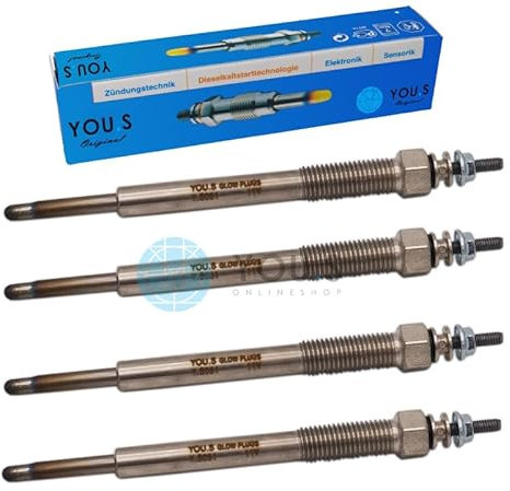 4 Stück YOU.S Original Glühkerzen Länge: 133,5 mm Spannung: 11 V - 36710-2A200