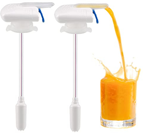 2Pack Automatic Drink Dispenser, Milk Dispenser for Fridge Gallon, Milk Gallon Dispenser, Can Prevent Milk Juice Beer Spill Proof, Suitable for Outdoor and Home Kitchens