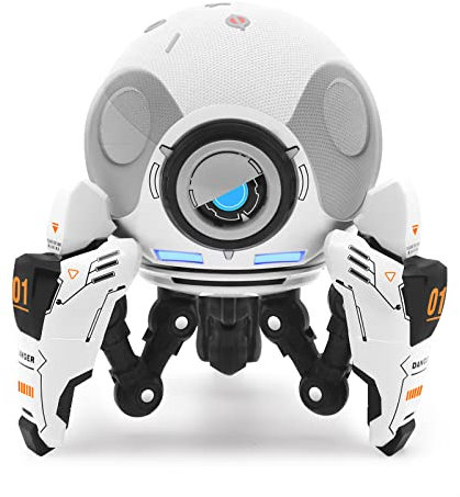 Madatop Echo Dot Halterung Ständer, Apple HomePod Mini Halterung für Lautsprecherständer, Alexa Zubehör für Echo Dot 4.&5. Generation, Roboterform Verstellbare Tischhalterung