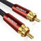 SOUNDFAM 2M Cinch Subwoofer Kabel PREMIUM RCA Digitales Audio Koaxial Kabel - Vergoldete Stecker