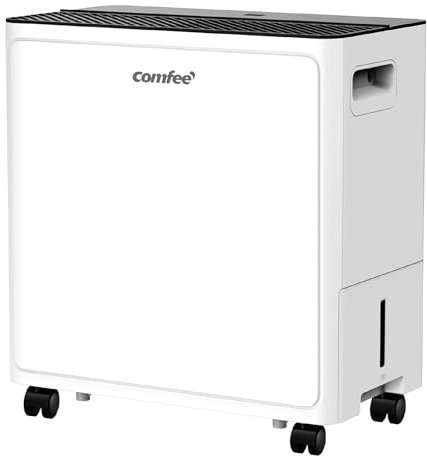 COMFEE CDDAE-30DEN7-QA3 Luftentfeuchter 30L/Tag, schimmelresistenter Luftentfeuchter für bis zu 73㎡, 3-Liter-Tank, drehbare Räder, Trocknungsmodus, Geräuschreduzierung