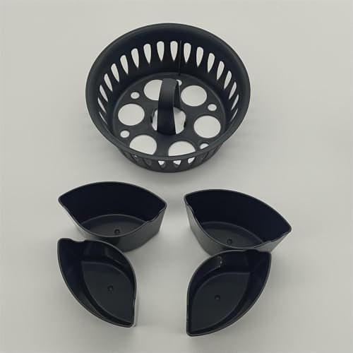 Eierkocher und Pochierte Eier Form für Thermomix Zubehör, Kompatibel mit Thermomix TM6 TM7 TM31 Zubehör, BPA-Frei, für 4 Pochierte Eier und 6 Gekochte Eier, Multifunktionales Küchenzubehör für Brunch