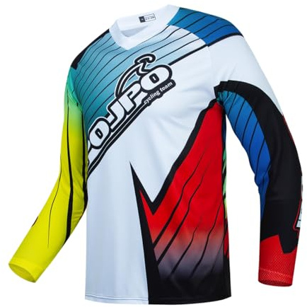 PSPORT Maillot de Dirt Bike pour Jeunes, Chemise de VTT pour Enfants à Manches Longues, Maillots de Descente pour Enfants pour Moto Motocross BMX Moto Mx Course Tout-terrain, 4 ans