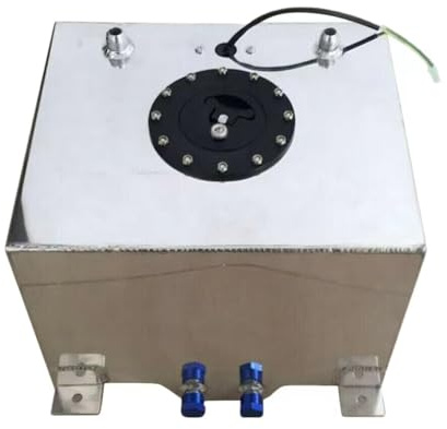 Genérico Tanque De Combustible De Carreras De Aluminio, con Sensor, Gran Capacidad, Espuma De Celda Abierta A Prueba De Explosiones, Diseño Liviano Y Compacto, Adecuado para Múltiples Vehículos