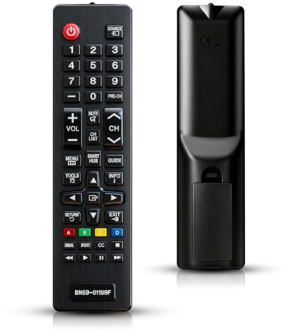 HASHUQI Convient pour Telecommande Samsung，Télécommande Universelle Compatible avec Samsung Smart TV 3D 4K LCD LED HDTV QLED (sans Batterie)