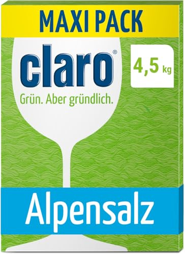 claro Sal alpina - 4,5 kg de sal para lavavajillas - Sal antical para lavavajillas - Sal para lavavajillas para agua blanda