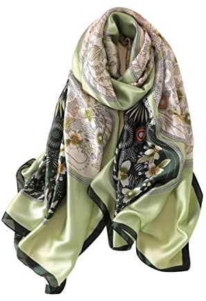 Trillion London® Collezione Primavera | Sciarpa di Seta Firmata per Donna | Sciarpe Leggere per il Collo | Scialle Avvolgente | Adatta per la Vita Quotidiana | Viaggi e Regali | Finitura Liscia e